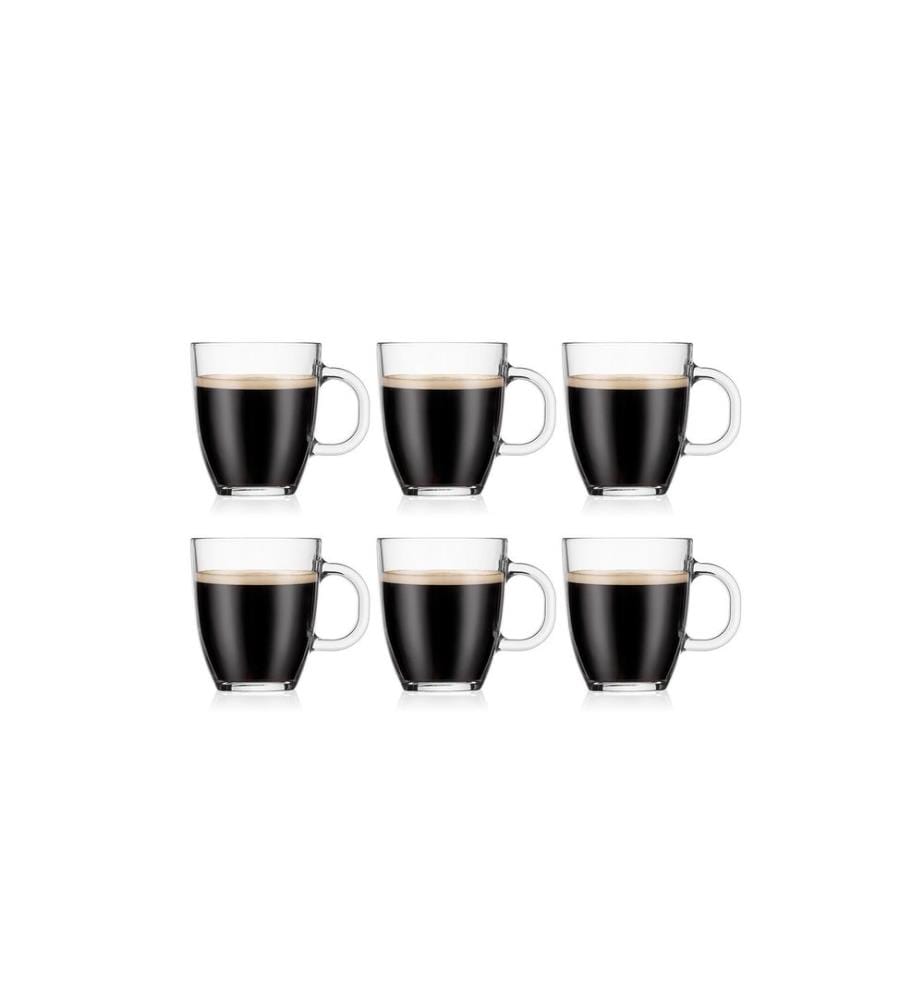 BODUM - Tasse à café Bistro 0.3 l, 6 pièces, Transparent