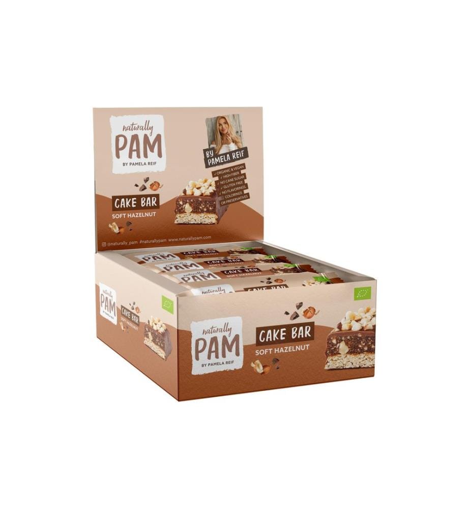 Naturally Pam - Barre Bio Cake Bar  Soft Hazelnut 12 x 44 g