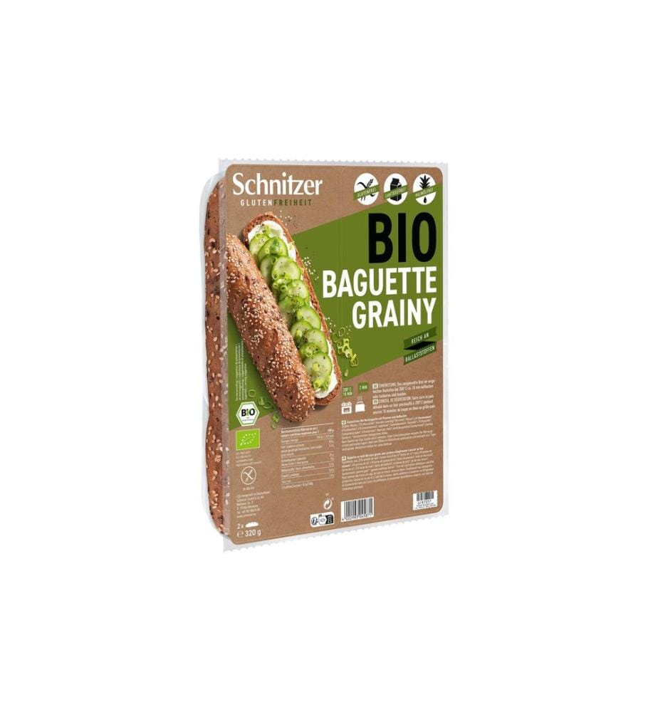 Schnitzer - Bio Baguette Grainy sans gluten 2 x 160 g