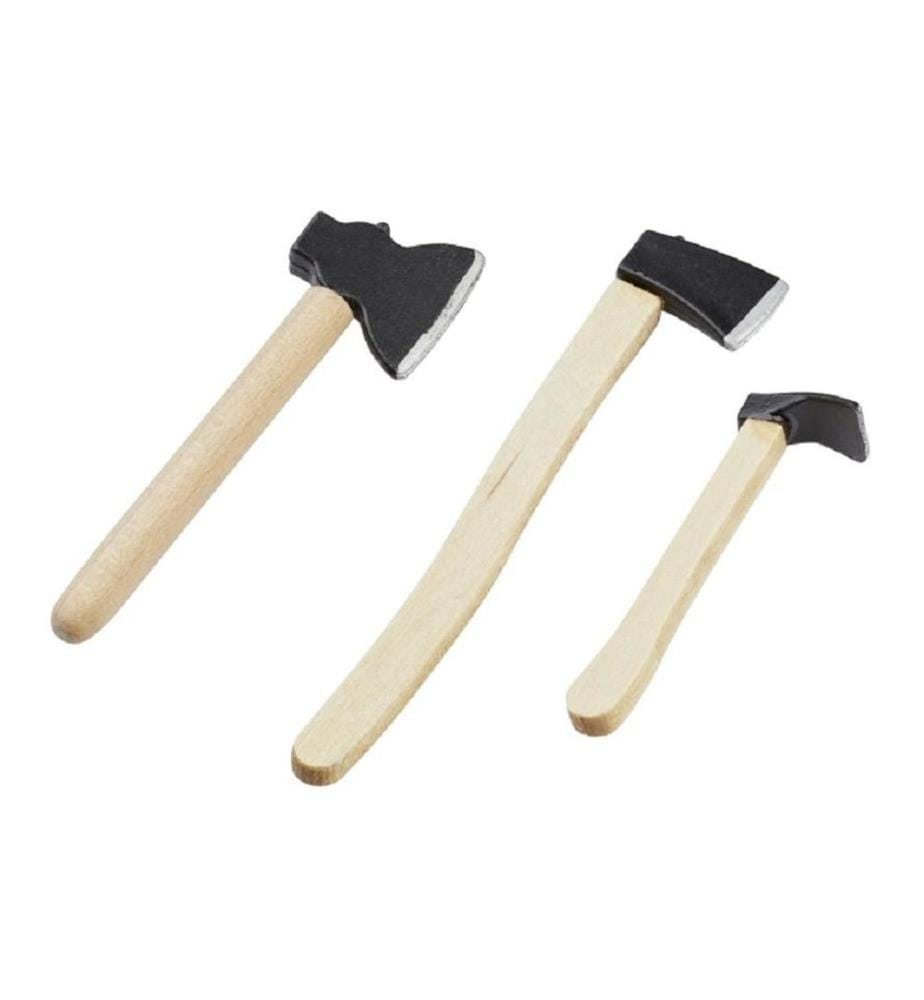 HOBBYFUN - Mini ustensiles Set de haches 3 pièces