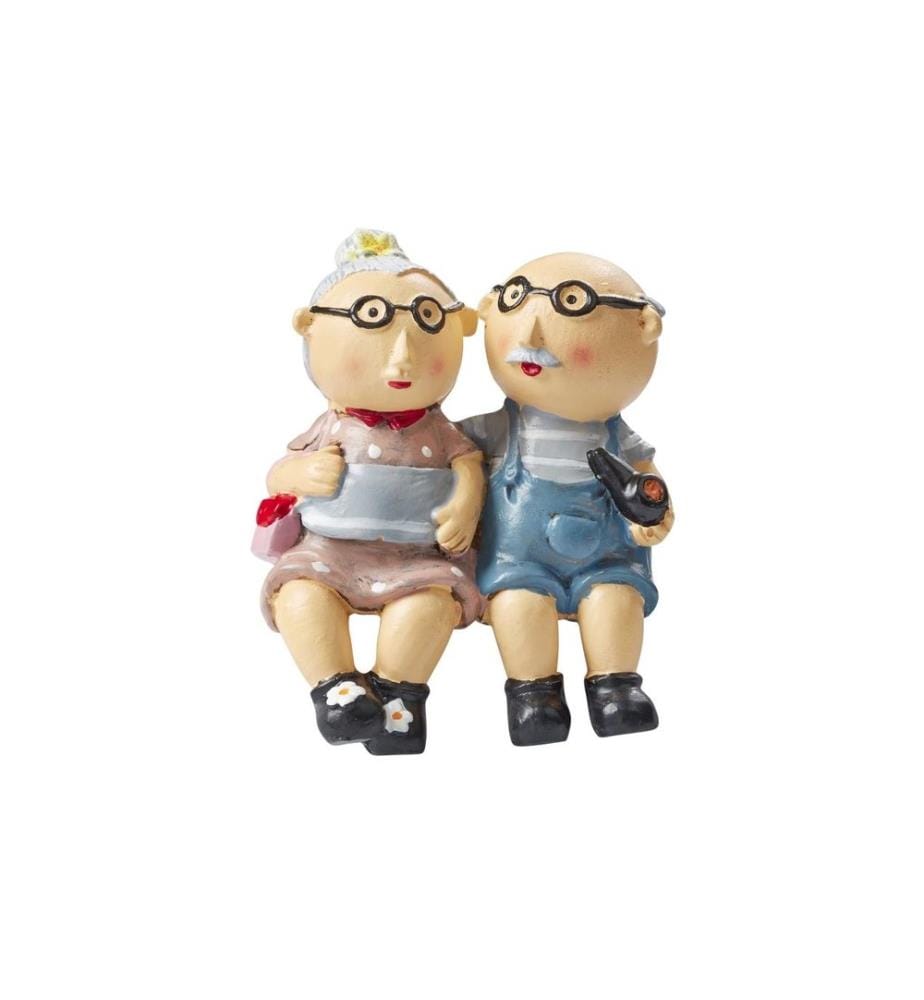 HOBBYFUN - Mini figurine Grand-mère et Grand-père 6 cm