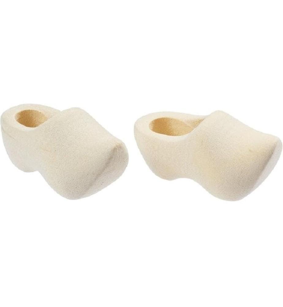 HOBBYFUN - Mini ustensiles Sabots en bois Marron clair