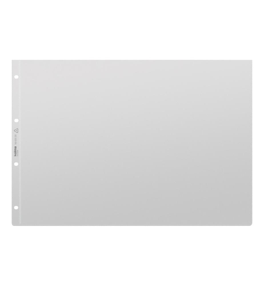 KOLMA - Pochette de présentation A3 ExtraSolid horizontal Transparent, 10 pièces