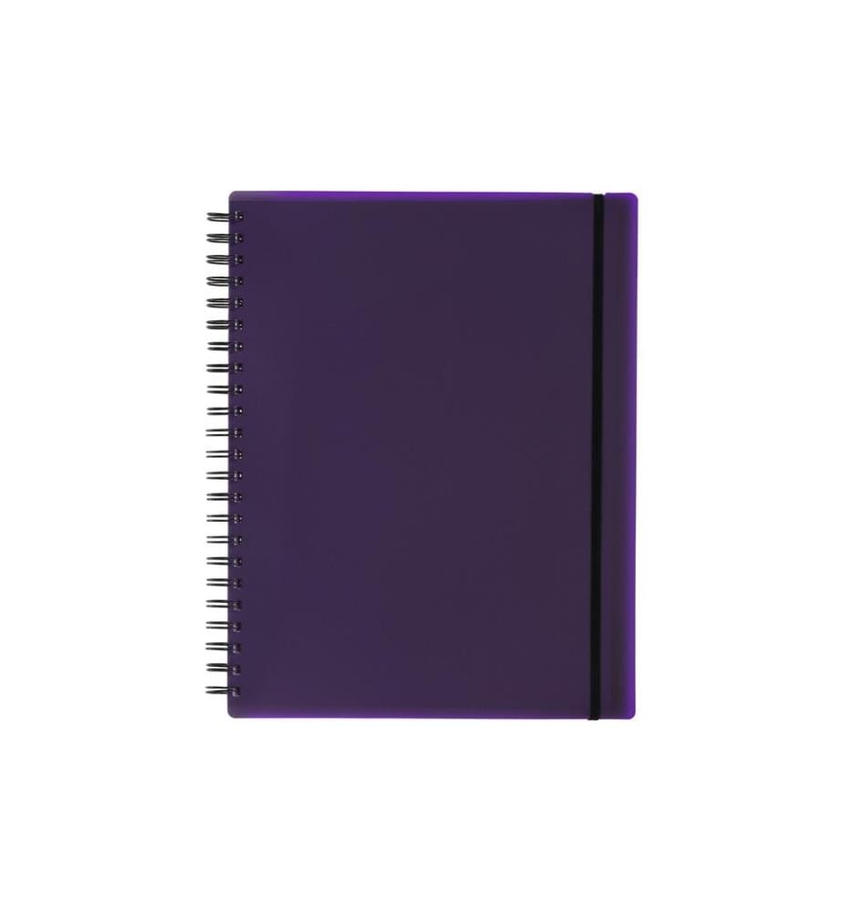 KOLMA - Carnet de notes Easy A4, À carreaux, Violet