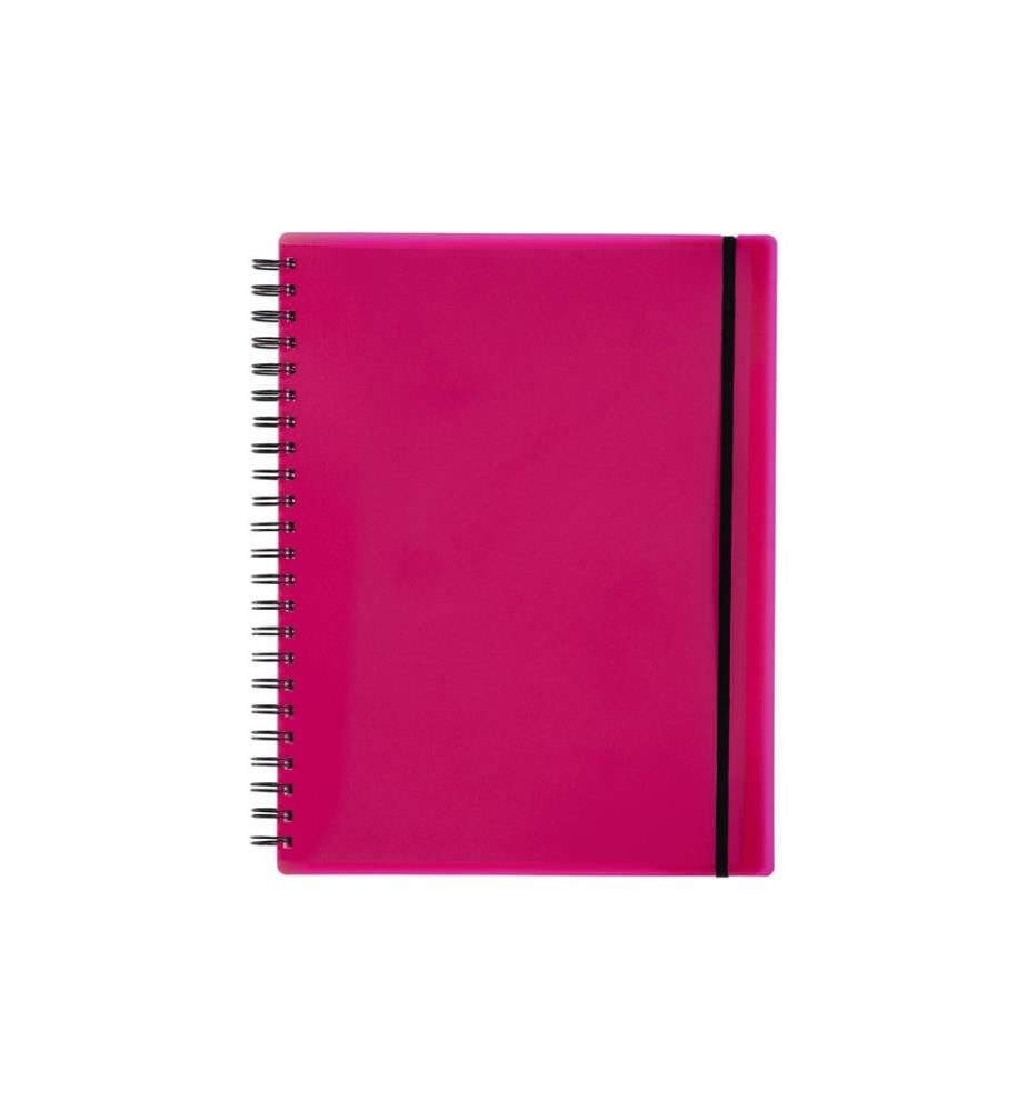 KOLMA - Carnet de notes Easy A4, À carreaux, Berry