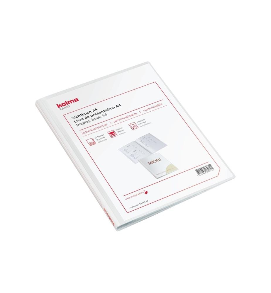 KOLMA - Livret de présentation Vario A4 avec 10 poches