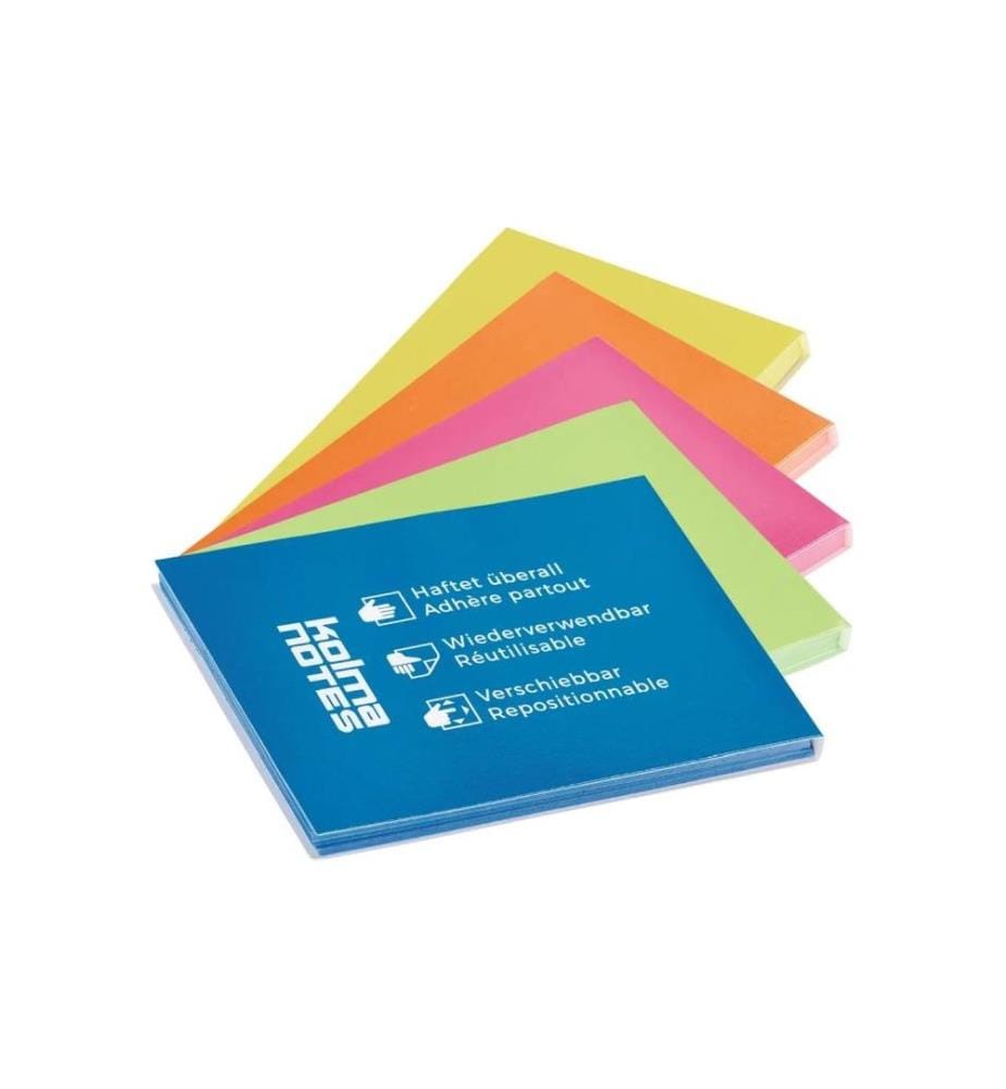 KOLMA - Fiche de bloc-notes A6 Multicolore, 100 feuilles