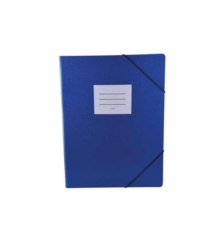office focus - Portfolio à ruban élastique A3 avec étiquette Bleu