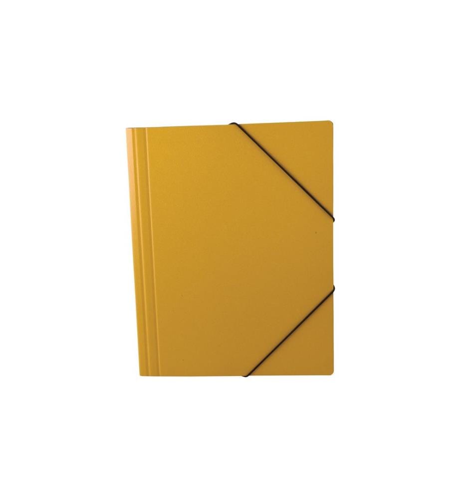 office focus - Portfolio à ruban élastique A4 sans étiquette Jaune