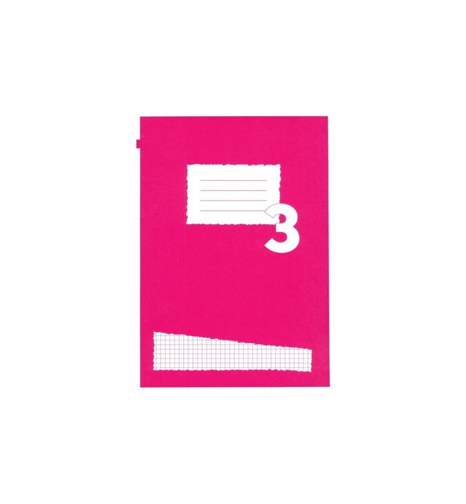 office focus - Cahier d'école FSC A4, À carreaux, Rouge, 10 Pièce/s
