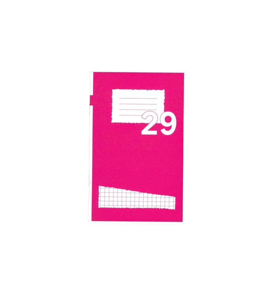 office focus - Cahier d'école FSC 14 x 20 cm, À carreaux, Rouge, 10 Pièce/s