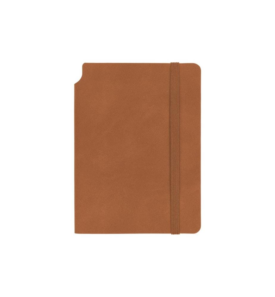 KOLMA - Bloc-notes Smooth A6, Vierge, marron