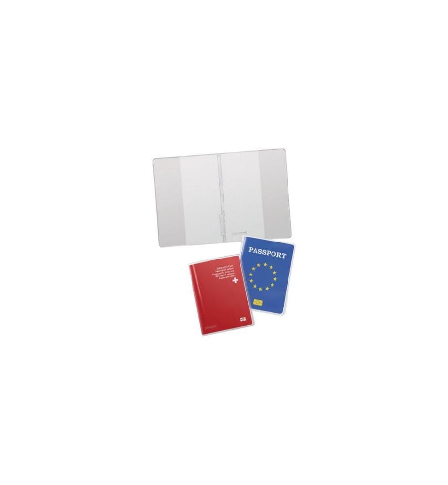 KOLMA - Pochette pour passeport Transparent, 2 pièces