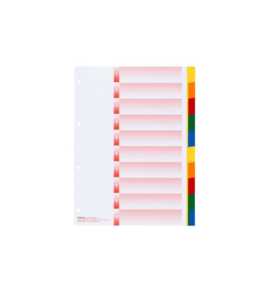 KOLMA - Registre A4 KOLMA -Flex 1-10 En couleur