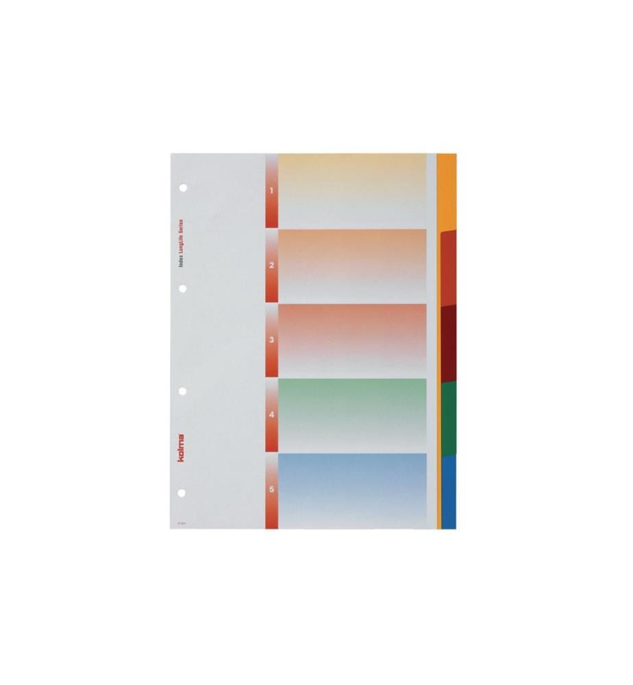 KOLMA - Registre A4 LongLife 1-5 En couleur