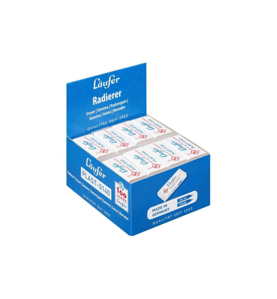 Läufer Gommes PLAST-0140 Blanc, 40 pièces