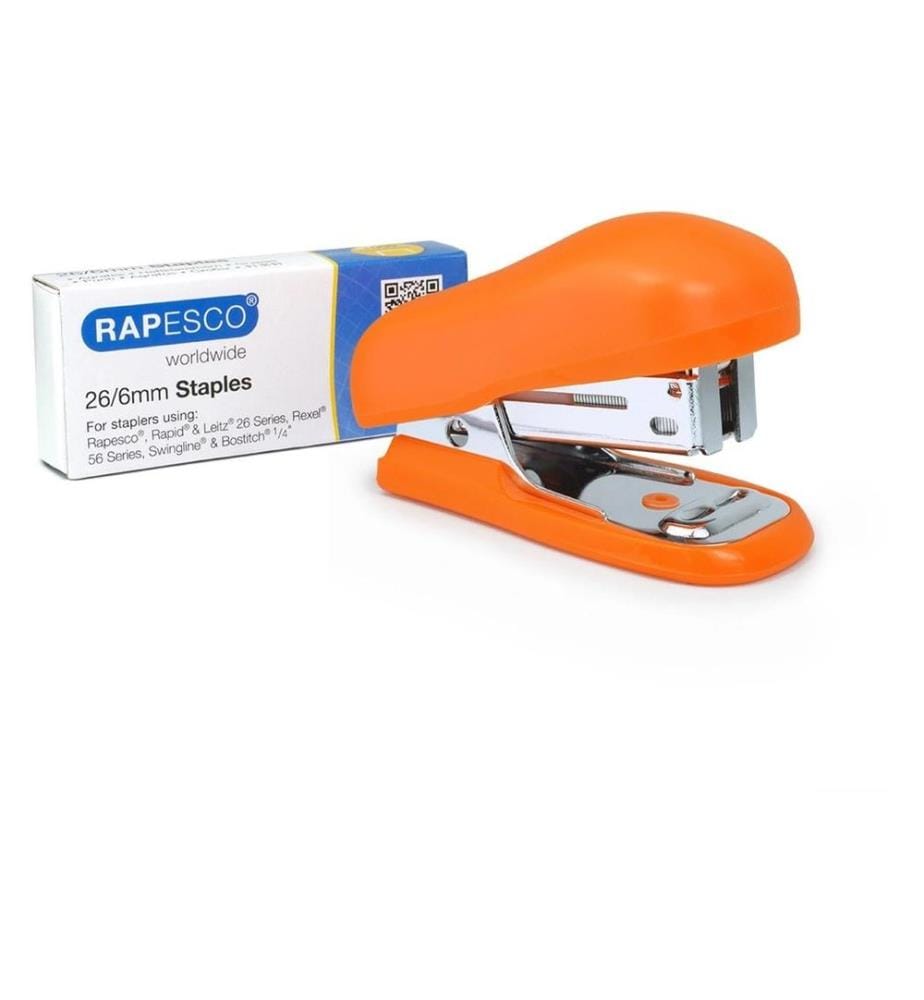 Agrafeuse Rapesco Bug Mini 12 feuilles, Orange