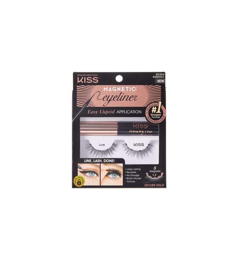 Kiss - Faux cils Kiss - Magnetic Eyeliner & Lash Kit 2 Pièce/s