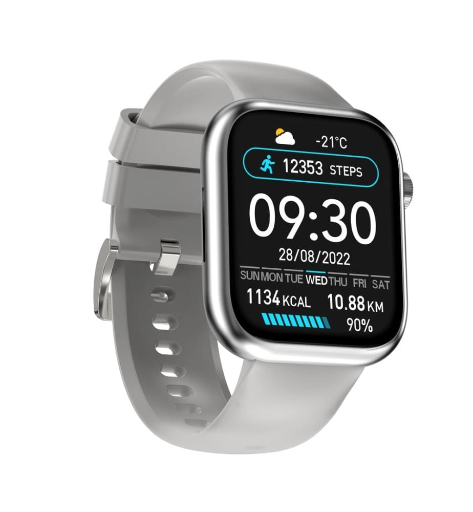 Montre connectée Edition Omega - Bracelet Silicone Gris