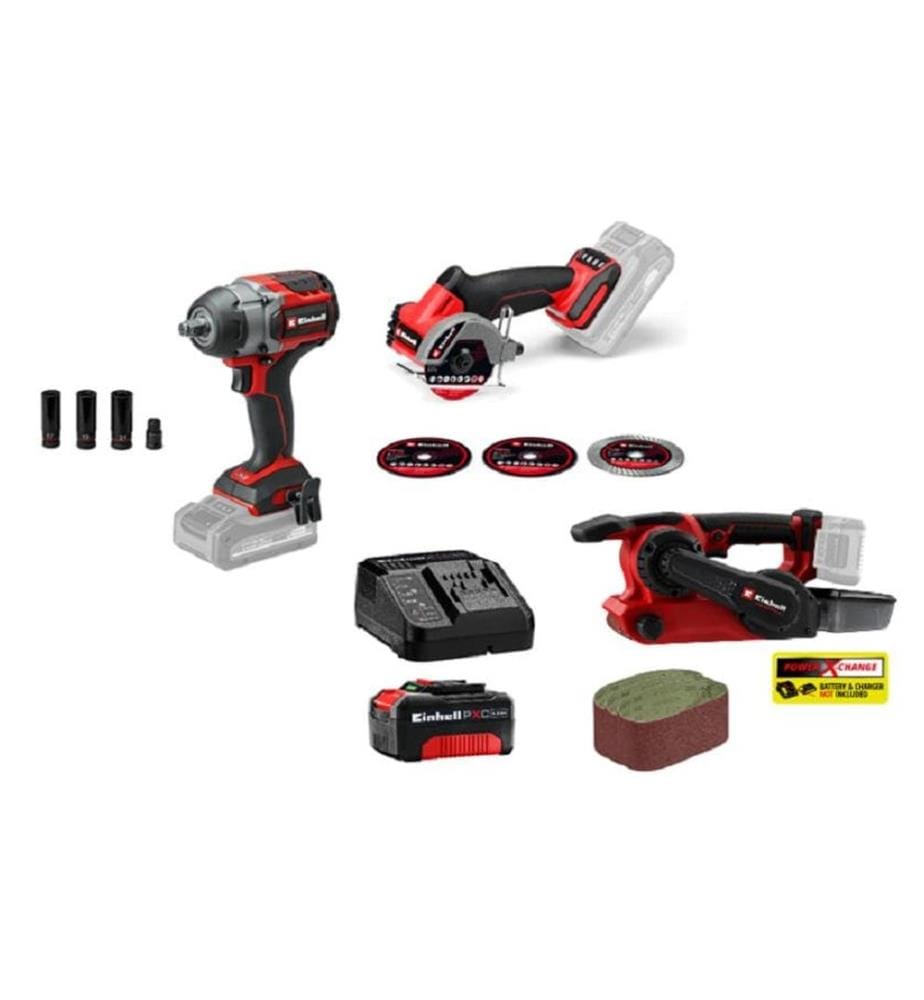 EINHELL - Set di utensili per batteria Kit d'outils compacts 18 V