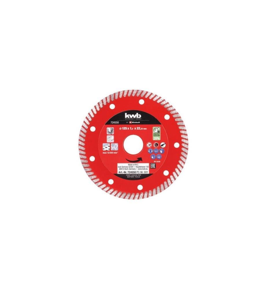 EINHELL - Disque à trancher Diamant fin 125 x 1.4
