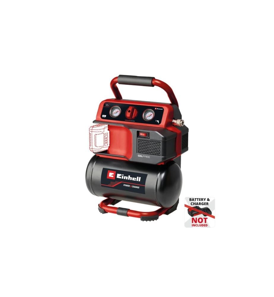 EINHELL - Compresseur à batterie TE-AC 18/75 Li Set EX CH