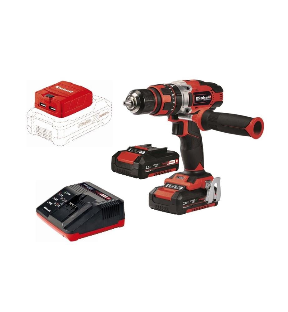 EINHELL - Perceuses à percussion sans fil TE-CD 18/48 Li Kit