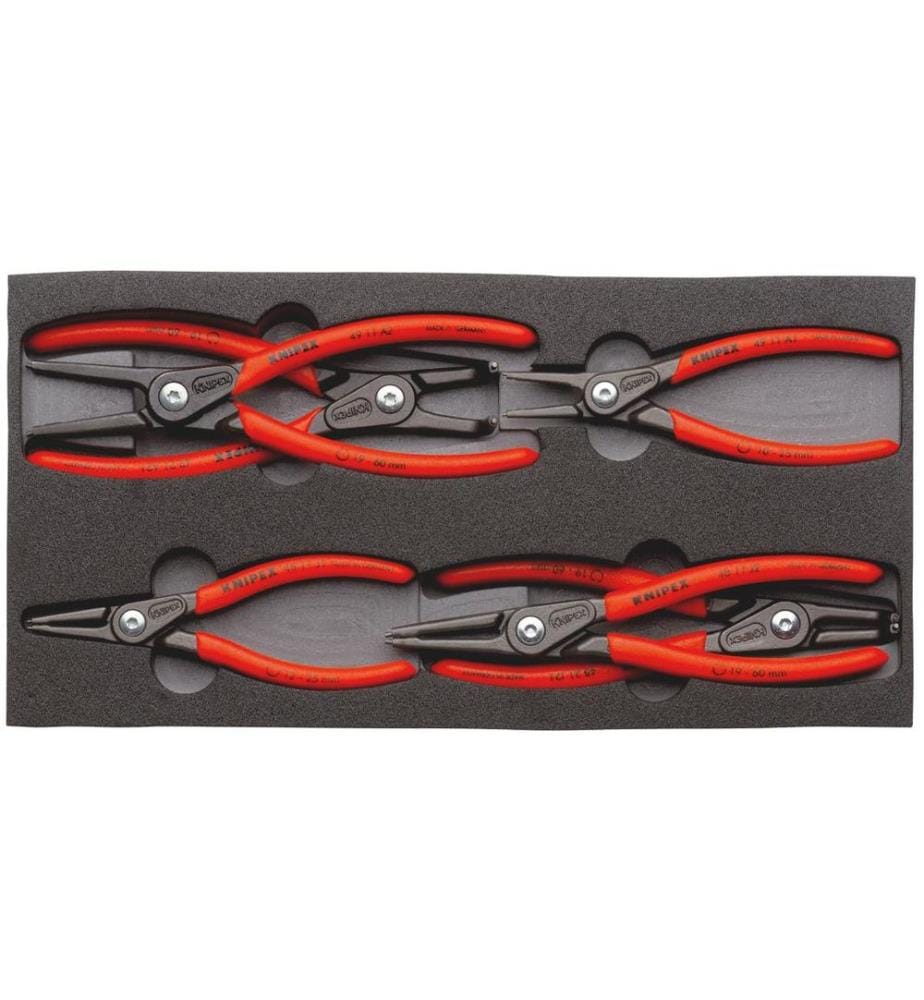KNIPEX - Jeux de pinces à circlips de précision CRL 6 pièces