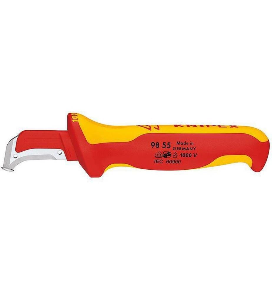 KNIPEX - Couteau à dénuder 180 mm avec antidérapage