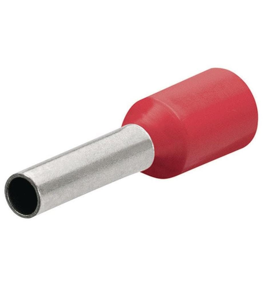 KNIPEX - Cosses terminales 28 x 18 mm Rouge, 100 Pièce/s