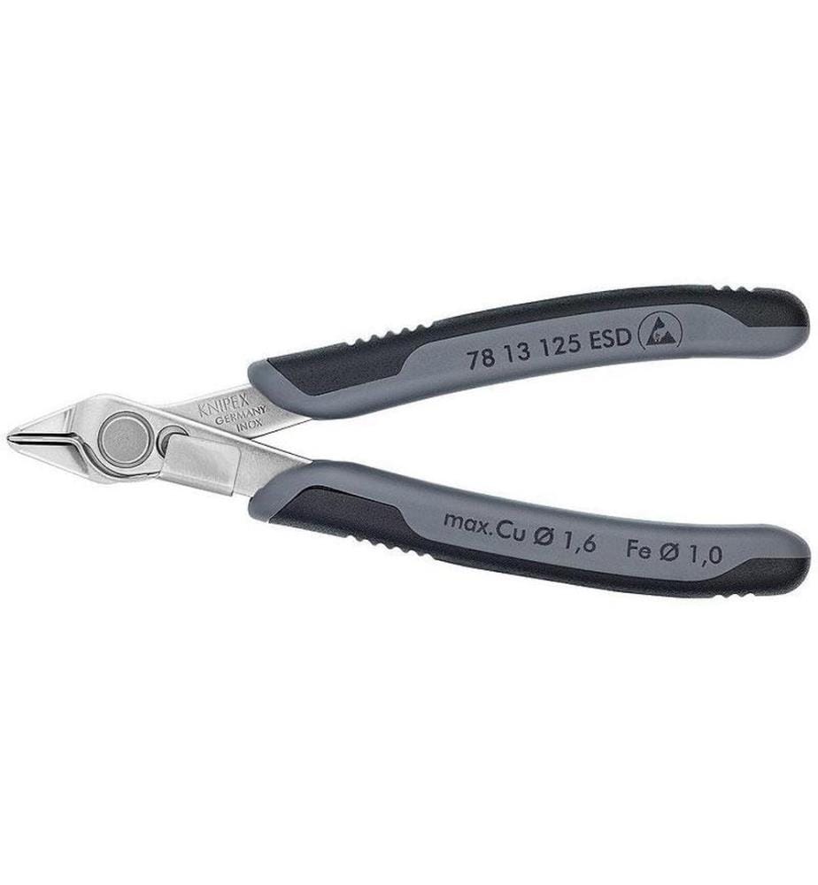 KNIPEX - Pinces coupantes de côté pour lélectronique Super Knips 125 mm ESD