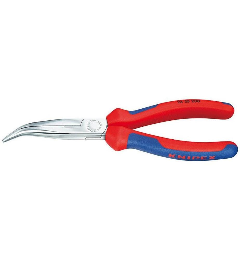 KNIPEX - Pince à becs demi-ronds avec tranchant chromé 40°.