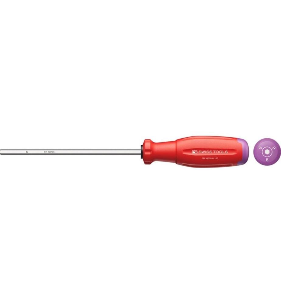 PB Swiss Tools - Tournevis 38205 SwissGrip Evo HEX 6 160 mm