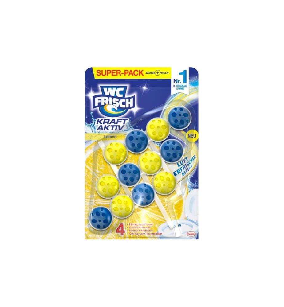 WC Frisch - Nettoyant pour WC Pendentif Kraft-Aktiv Lemon 3 pièces