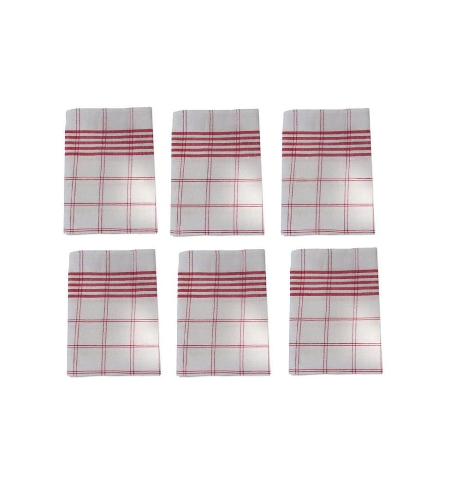HAUSHALTSWARE - Torchon pour la vaisselle Rouge