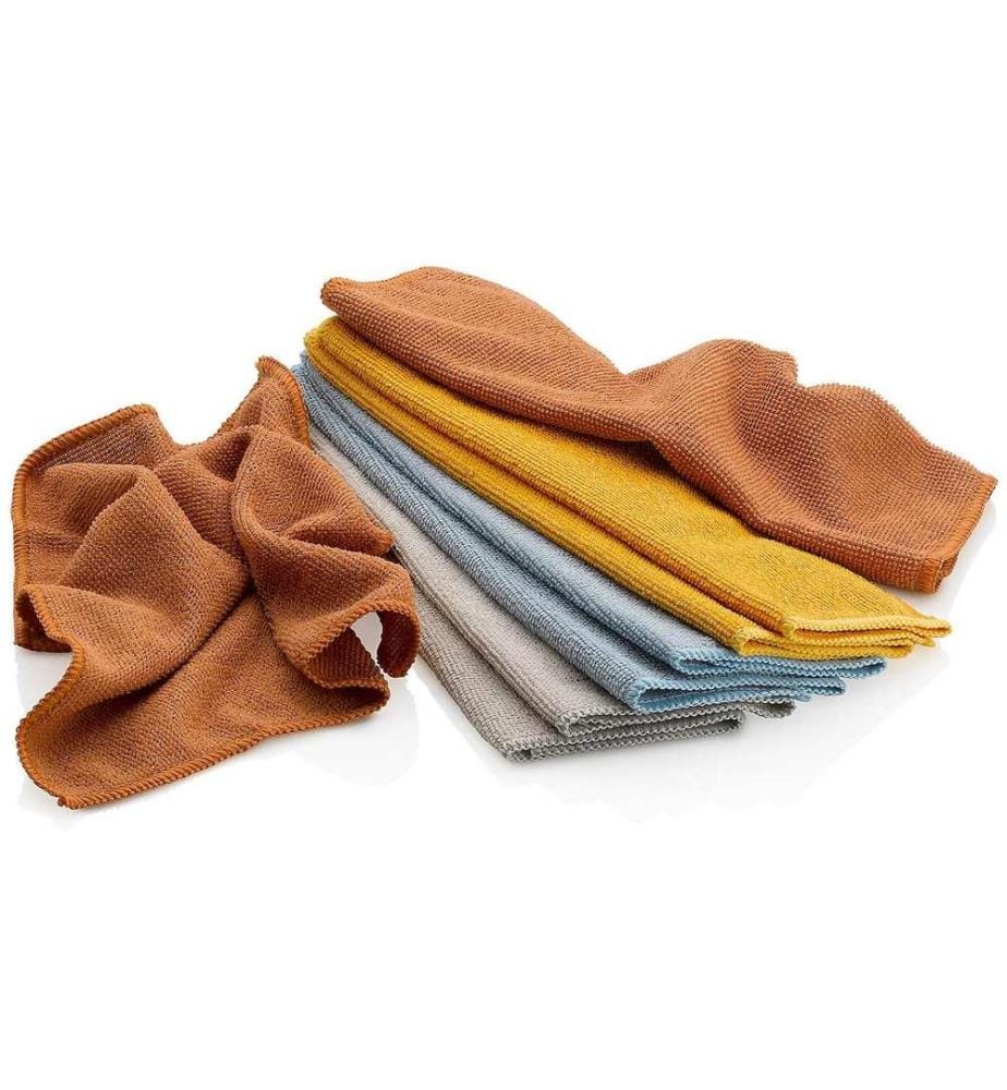 KELA - Chiffon de nettoyage en microfibre Lou 8 Pièce/s, Multicolore