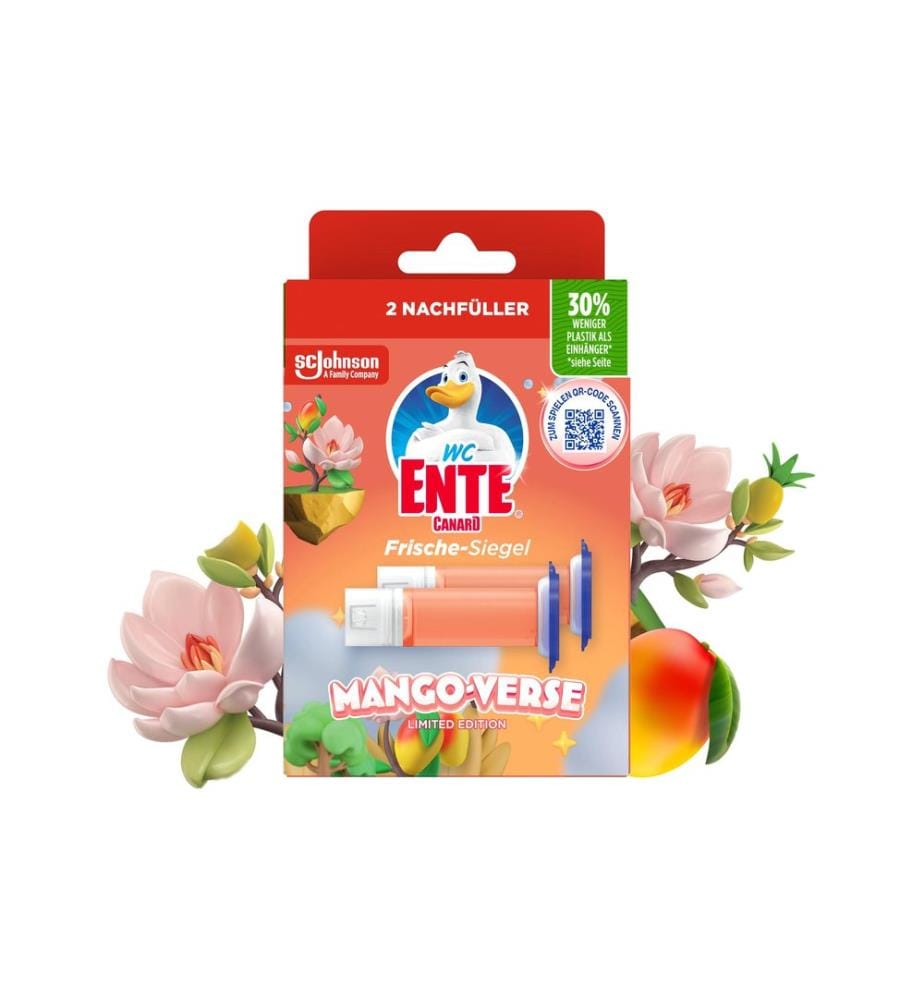 WC-Ente - Nettoyant pour WC Sceau de fraîcheur Mango Verse 2 x 36 ml