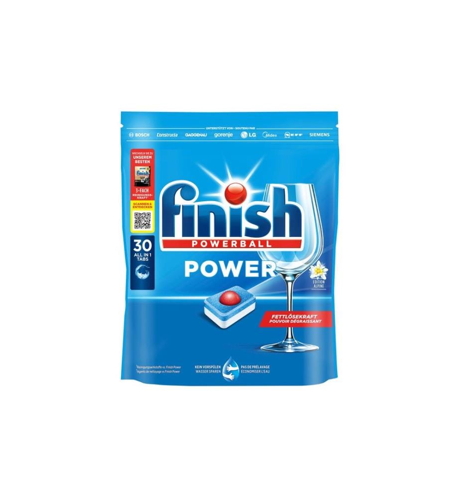 Finish - Détergent pour lave-vaisselle Power 30 Pièce/s