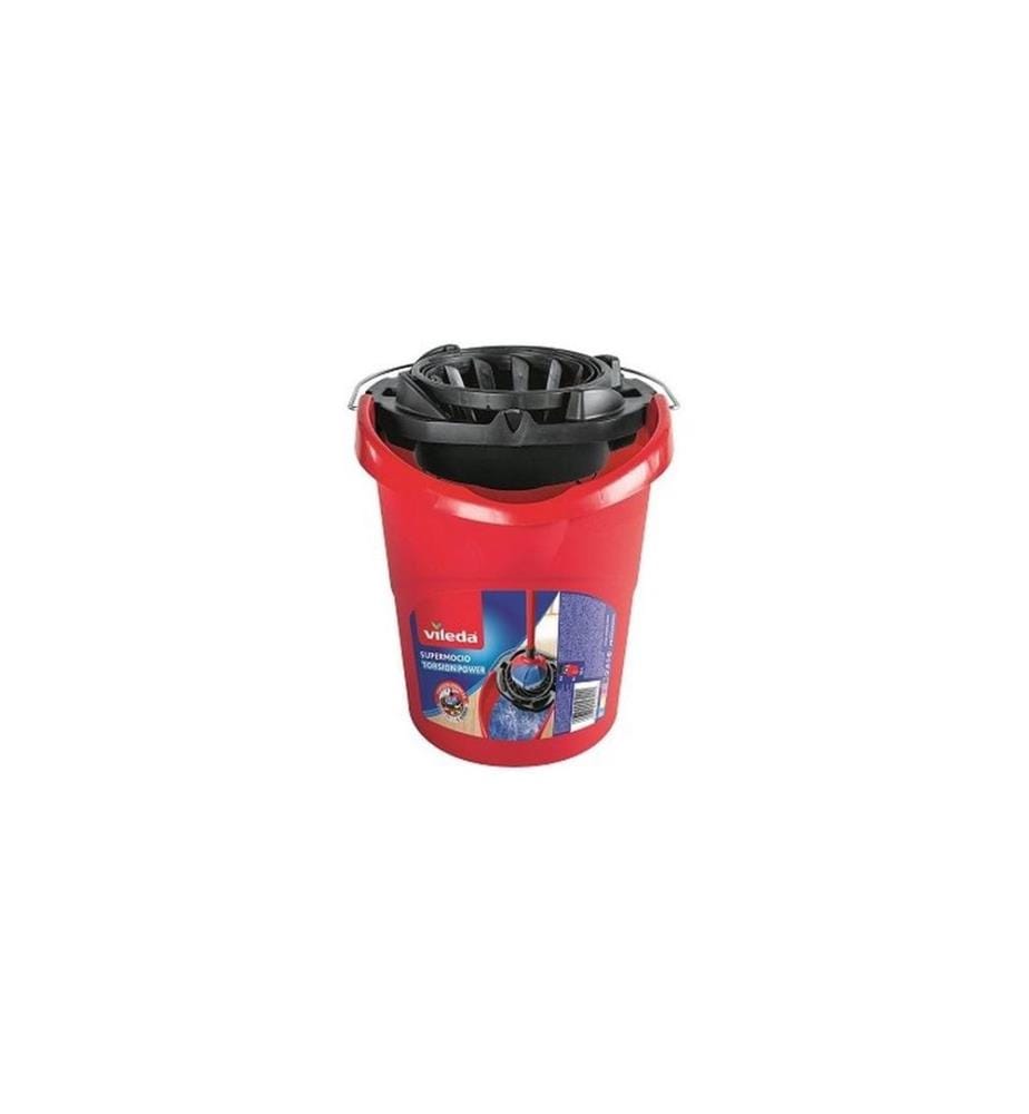 VILEDA - Seau à serpillère SuperMocio Seau, 15 l, Rouge