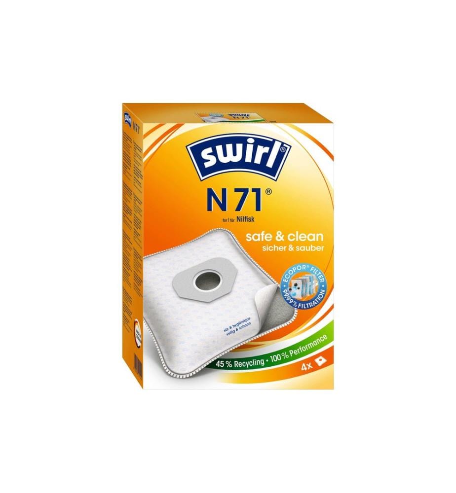 SWIRL - Sac filtrant pour aspirateur N 71 4 Pièce/s