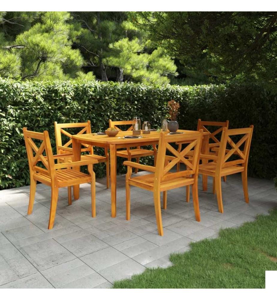 Table de jardin 160x90x75 cm Bois d'acacia solide
