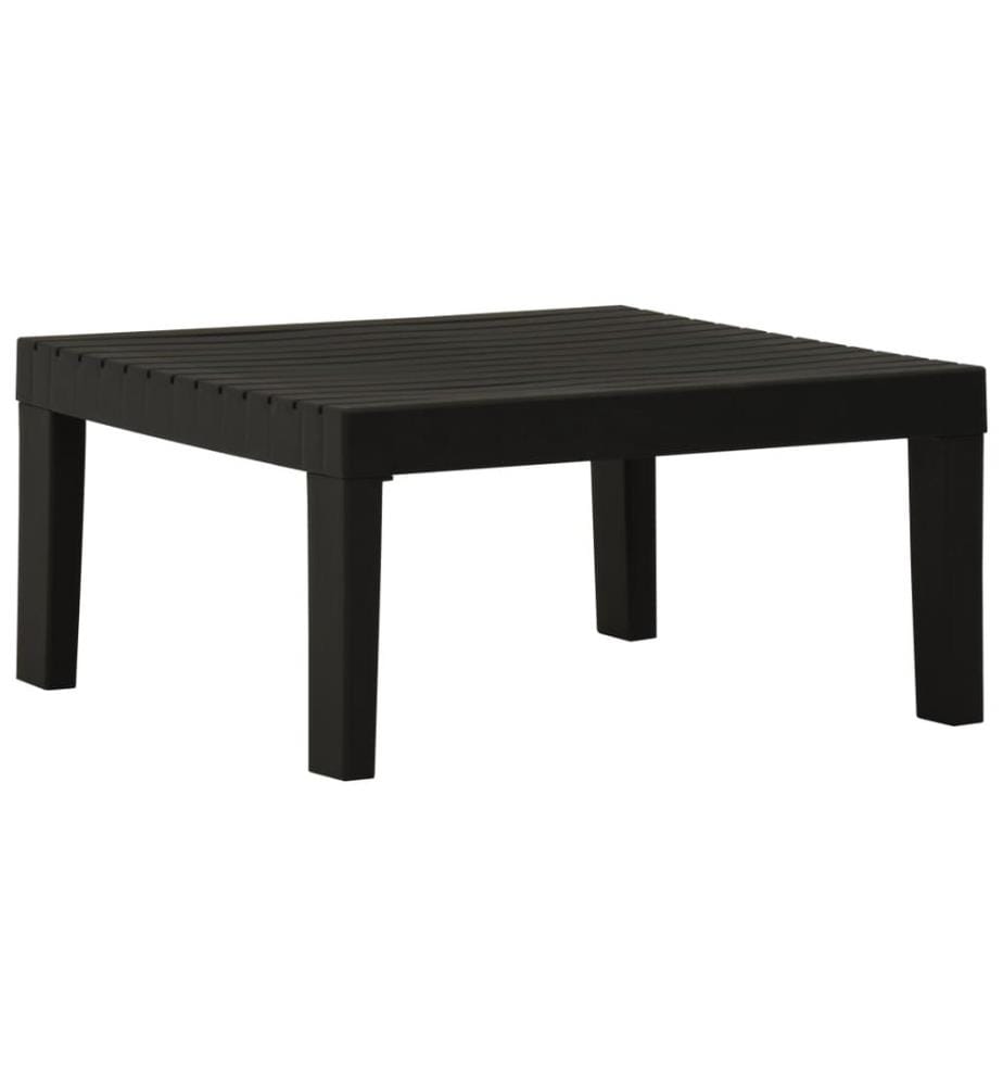 Table de salon de jardin Plastique Gris