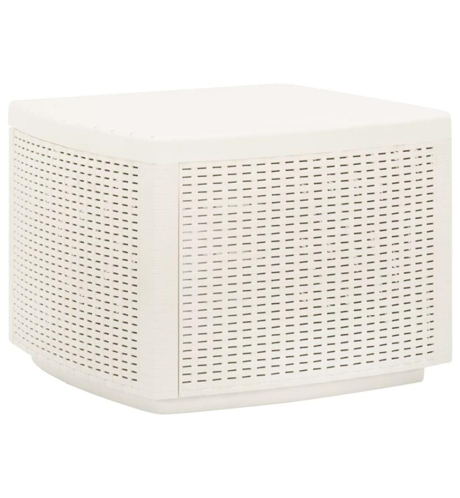 Table de jardin Blanc 53x53x40 cm Plastique
