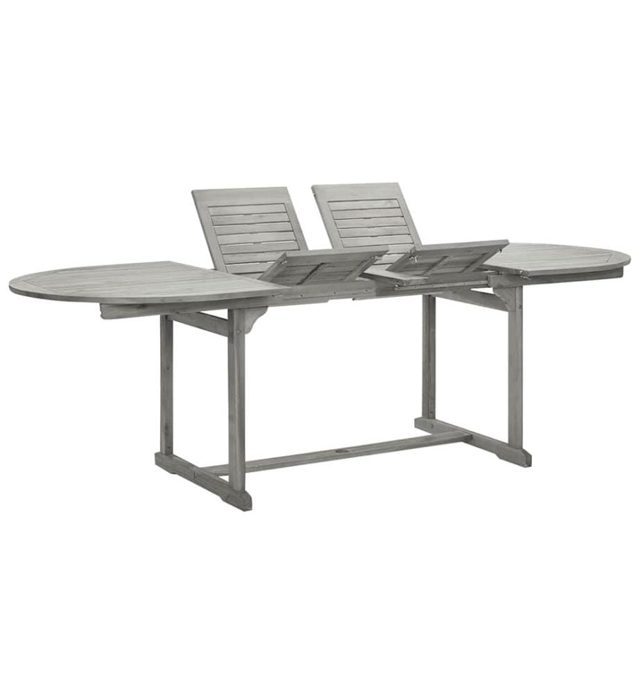 Table à dîner de jardin (160-240)x100x75cm Bois d'acacia massif