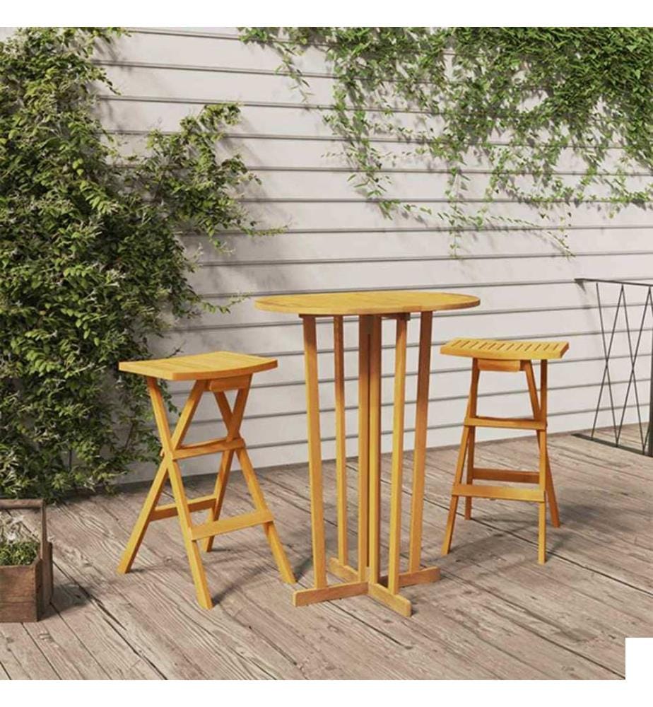 Table de bar 90x65x105 cm Bois de teck solide