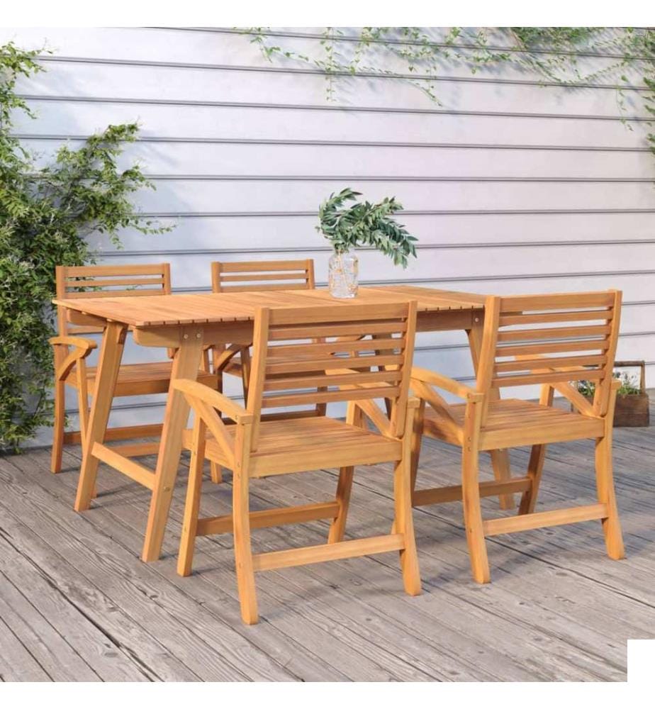vidaXL Table de jardin 150x90x75 cm Bois d'acacia solide