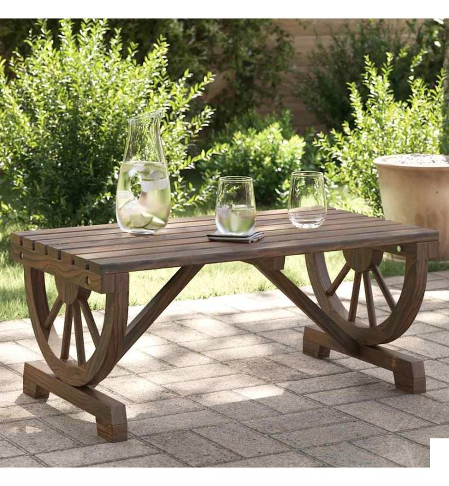 Table basse de jardin 90x50x40 cm bois de sapin massif