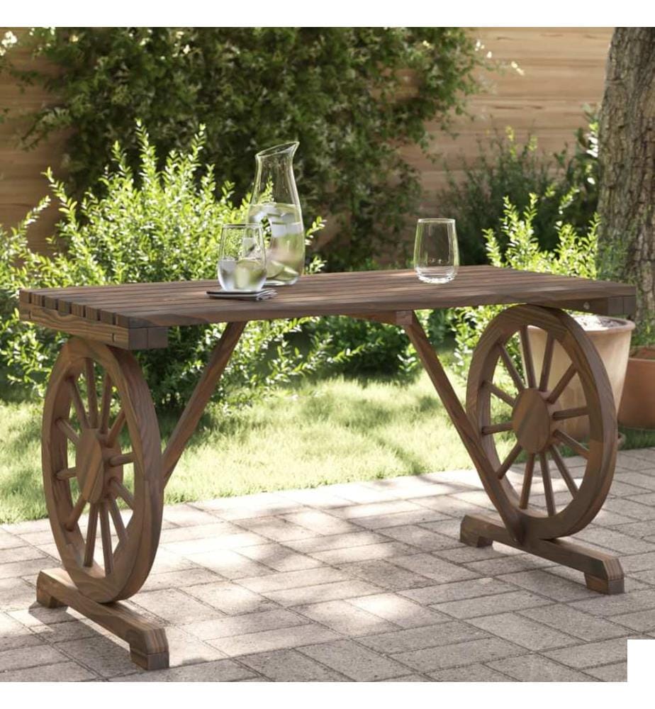 Table de jardin 115x55x65 cm bois de sapin massif