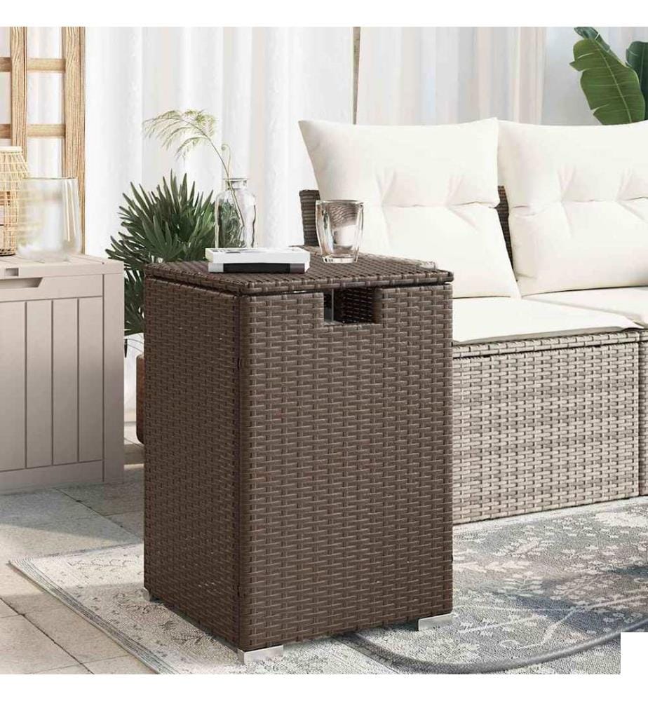 Table de couverture de bouteille de propane marron 40x40x60 cm