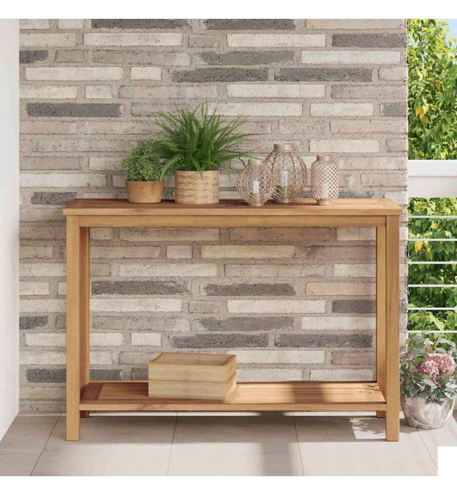 Table console Marron 110 x 40 x 75 cm Bois de teck massif